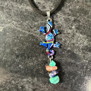 Custom Lizard Pendant Necklace